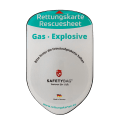 KFZ PKW Auto Car Rettungskarten Rescue Card Rettungsdatenblatt Halterung Tasche Huelle Safetybag F Front Gas Explosive