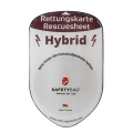 KFZ PKW Auto Car Rettungskarten Rescue Card Rettungsdatenblatt Halterung Tasche Huelle Safetybag F Front Hybrid