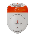 KFZ PKW Auto Car Rettungskarten Rescue Card Rettungsdatenblatt Halterung Tasche Huelle Safetybag F Front Türkei
