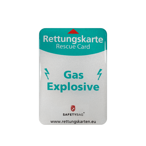 KFZ PKW Auto Car Rettungskarten Rescue Card Rettungsdatenblatt Halterung Tasche Huelle Safetybag S Front Gas Explosion