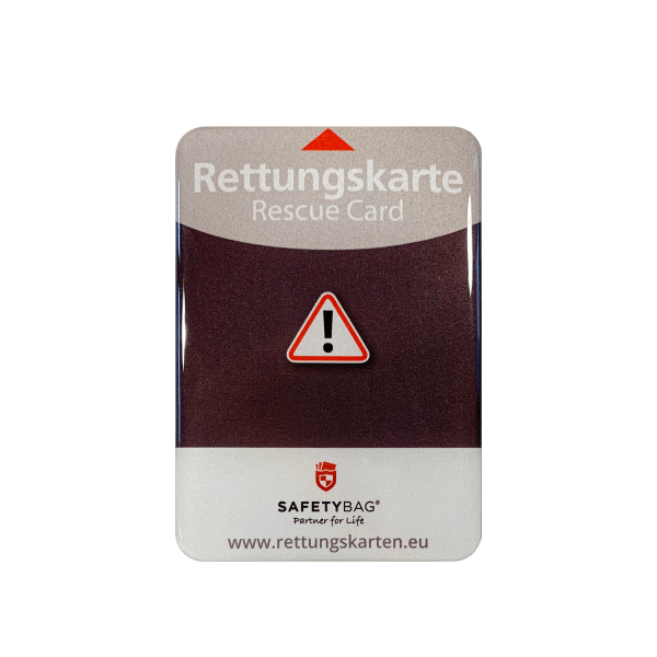 KFZ PKW Auto Car Rettungskarten Rescue Card Rettungsdatenblatt Halterung Tasche Huelle Safetybag S Front Standard Schwarz